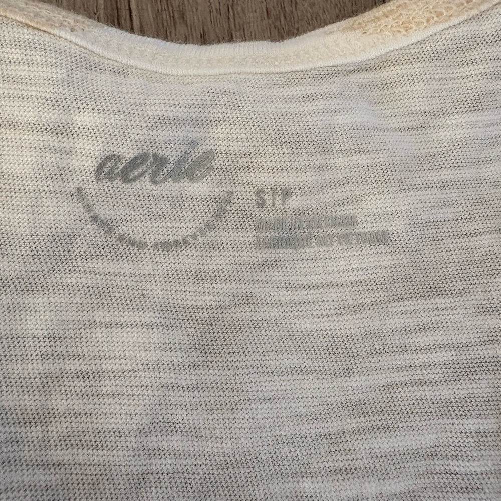 aerie Maxi Tank Dress White and Tan Racerback Summer Dress Size S - Picture 7 of 7
